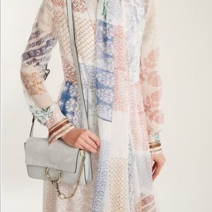 Chloe Suede Calfskin Small Faye Shoulder Bag